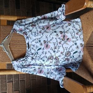 Banana Republic floral blouse , size L P